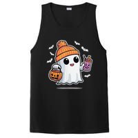 Cute Halloween Ghost Drink Pumpkin PosiCharge Competitor Tank