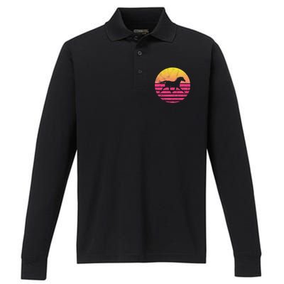 Classic Horse Gift Performance Long Sleeve Polo