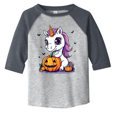 Cute Halloween Girls Witchy Unicorn Halloween Toddler Fine Jersey T-Shirt