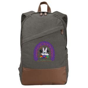 Cute Halloween Gamer Cute Bunny Cute Halloween Rainbow Halloween Pumpkins Cotton Canvas Backpack