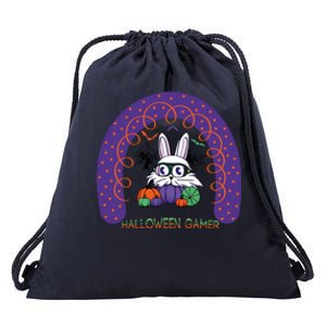 Cute Halloween Gamer Cute Bunny Cute Halloween Rainbow Halloween Pumpkins Drawstring Bag