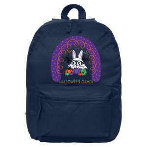 Cute Halloween Gamer Cute Bunny Cute Halloween Rainbow Halloween Pumpkins 16 in Basic Backpack