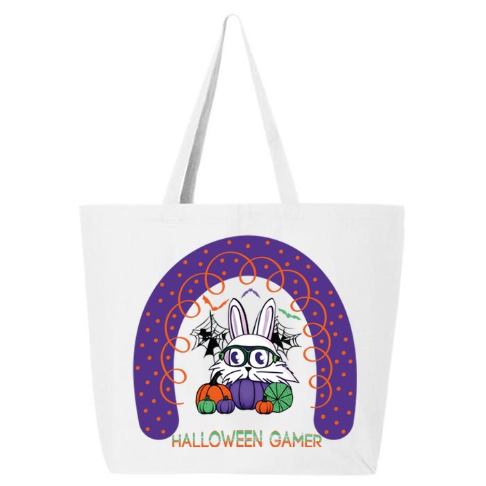 Cute Halloween Gamer Cute Bunny Cute Halloween Rainbow Halloween Pumpkins 25L Jumbo Tote