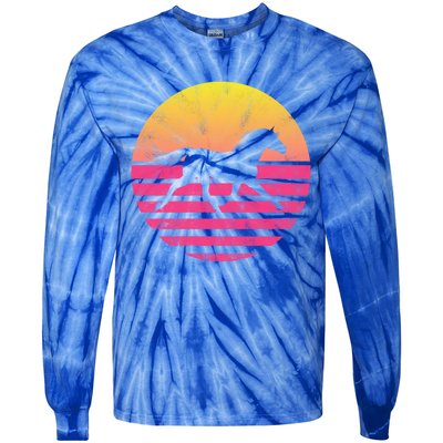 Classic Horse Gift Funny Gift Tie-Dye Long Sleeve Shirt