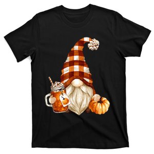 Cute Holiday Gnome For Thanksgiving With Fall Pumpkin Spice T-Shirt