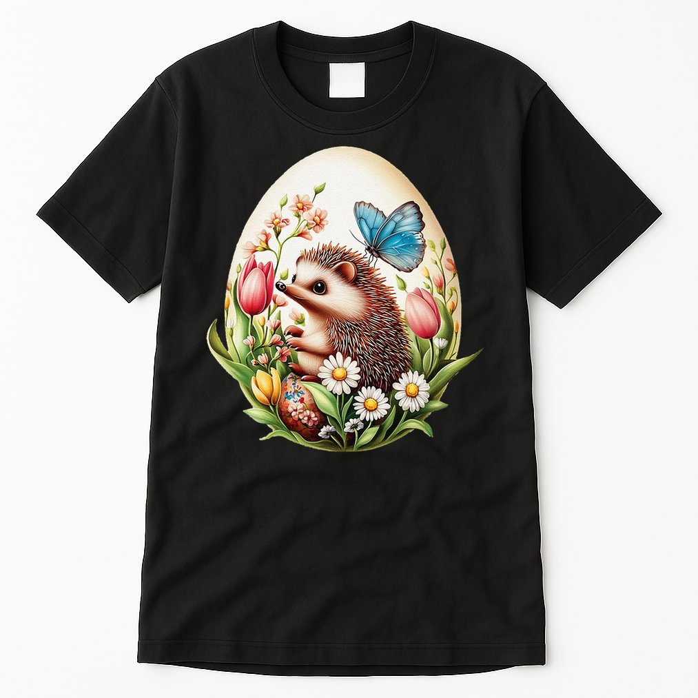 Cute Hedgehog - Giant Easter Egg Surprise Happy Easter Day Tall T-Shirt
