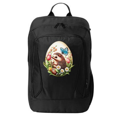 Cute Hedgehog - Giant Easter Egg Surprise Happy Easter Day City Backpack