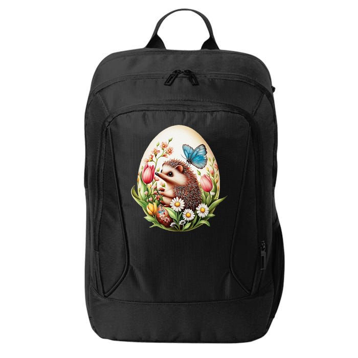 Cute Hedgehog - Giant Easter Egg Surprise Happy Easter Day City Backpack