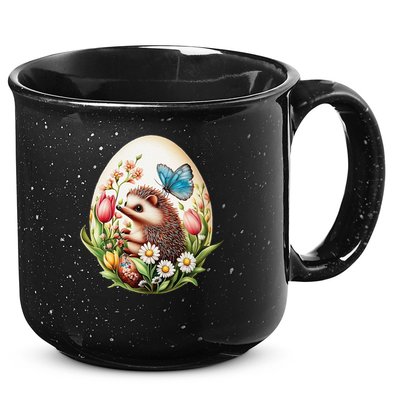 Cute Hedgehog - Giant Easter Egg Surprise Happy Easter Day 15oz Campfire Ceramic Mug