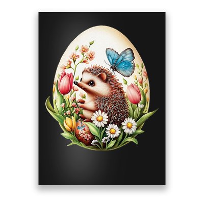Cute Hedgehog - Giant Easter Egg Surprise Happy Easter Day Poster