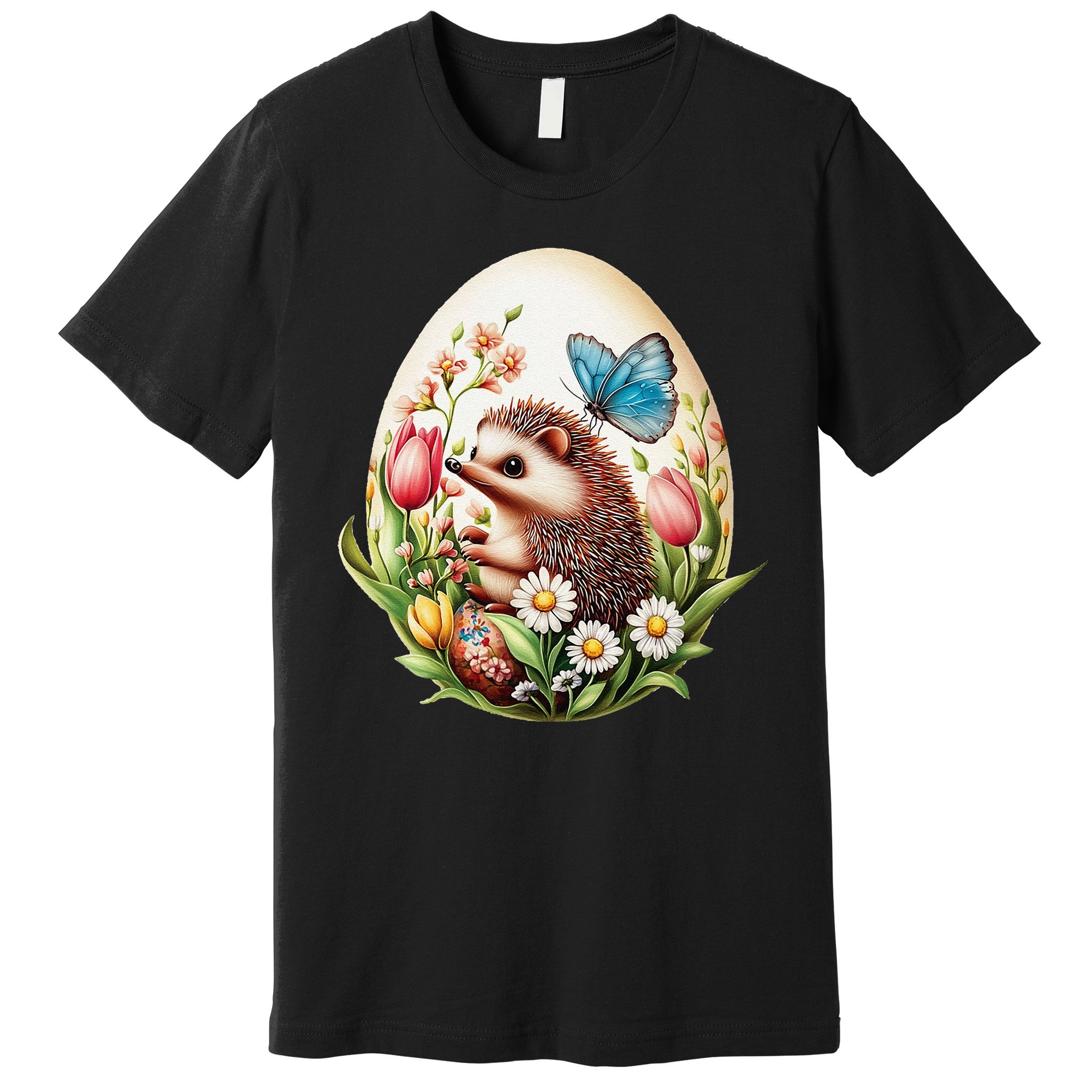Cute Hedgehog - Giant Easter Egg Surprise Happy Easter Day Premium T-Shirt