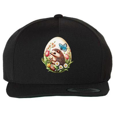 Cute Hedgehog - Giant Easter Egg Surprise Happy Easter Day Wool Snapback Cap