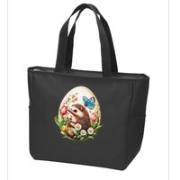 Cute Hedgehog - Giant Easter Egg Surprise Happy Easter Day Zip Tote Bag
