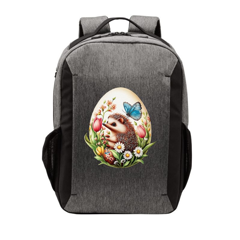 Cute Hedgehog - Giant Easter Egg Surprise Happy Easter Day Vector Backpack