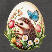 Cute Hedgehog - Giant Easter Egg Surprise Happy Easter Day Vector Backpack