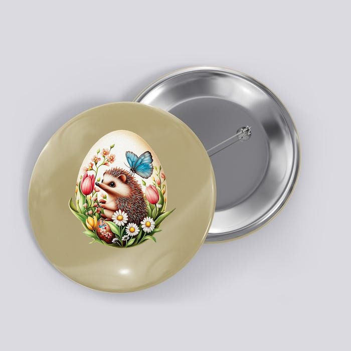 Cute Hedgehog - Giant Easter Egg Surprise Happy Easter Day Button