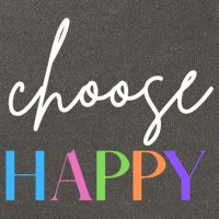 Choose Happy Gift Cotton Canvas Backpack