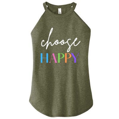 Choose Happy Gift Women’s Perfect Tri Rocker Tank