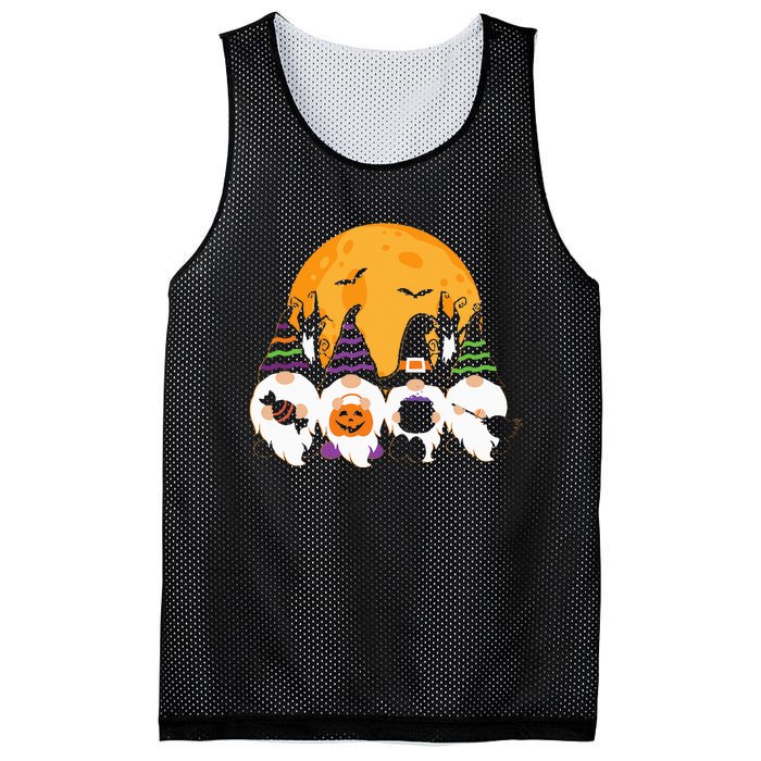 Cute Halloween Gnome Spooky Gardening Trick Or Treat Mesh Reversible Basketball Jersey Tank