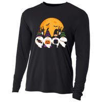 Cute Halloween Gnome Spooky Gardening Trick Or Treat Cooling Performance Long Sleeve Crew