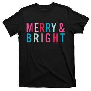 Christmas Holiday Graphic Merry And Bright T-Shirt