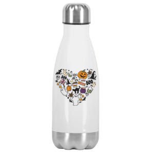 Cute Heart Halloween Stainless Steel Insulated Water Bottle