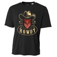 Cowboy Hat Howdy Western Rodeo Cooling Performance Crew T-Shirt