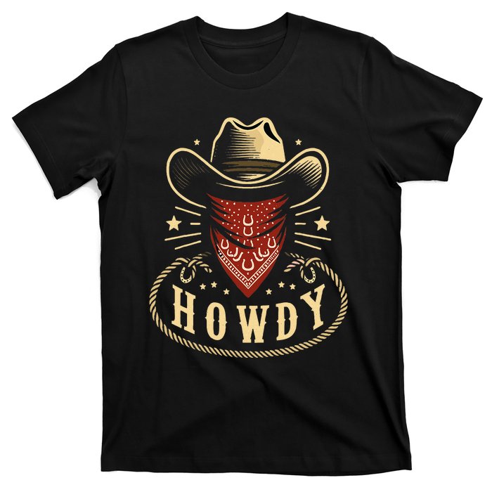 Cowboy Hat Howdy Western Rodeo T-Shirt