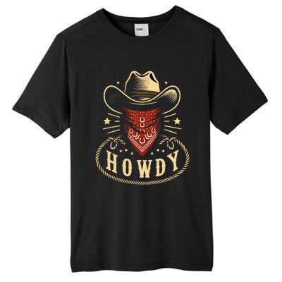 Cowboy Hat Howdy Western Rodeo Tall Fusion ChromaSoft Performance T-Shirt