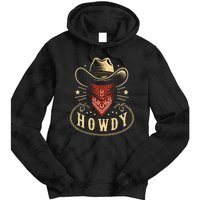 Cowboy Hat Howdy Western Rodeo Tie Dye Hoodie