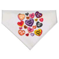 Candy Hearts Halloween Retro Halloween USA-Made Doggie Bandana