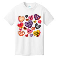 Candy Hearts Halloween Retro Halloween Kids T-Shirt