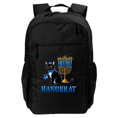 Cute Happy Hanukkah Hanukkat Jewish Cat Menorah Chanukah Backpack