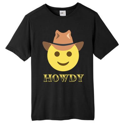 Cowboy Howdy Hat Emoticon Face Yeehaw For Cowboy Lover Tall Fusion ChromaSoft Performance T-Shirt