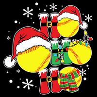 Christmas Ho Ho Ho Santa Softball Pajama Great Gift Cooling Performance Crew T-Shirt