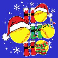 Christmas Ho Ho Ho Santa Softball Pajama Great Gift 16 in Basic Backpack