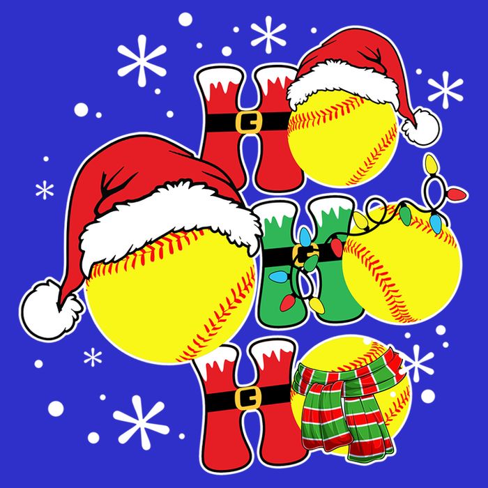 Christmas Ho Ho Ho Santa Softball Pajama Great Gift 16 in Basic Backpack