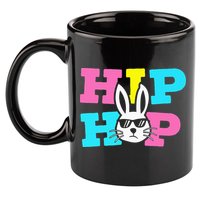 Cool Hip Hop Easter Bunny rabbit eggs month 11oz C Handle Ceramic Mug