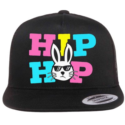 Cool Hip Hop Easter Bunny rabbit eggs month Flatbill Hat