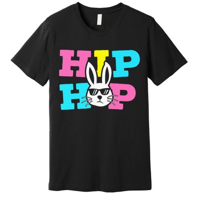 Cool Hip Hop Easter Bunny rabbit eggs month Premium T-Shirt