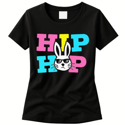 Cool Hip Hop Easter Bunny rabbit eggs month Womens T-Shirt
