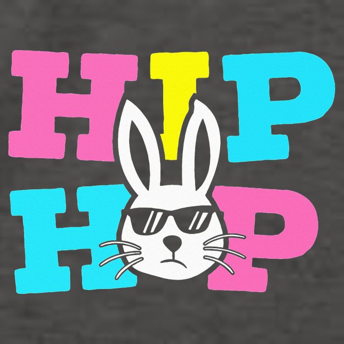 Cool Hip Hop Easter Bunny rabbit eggs month Vector Backpack