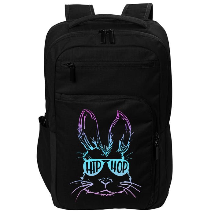 Cool Hip Hop Happy Easter Bunny Face With Sunglasses Impact Tech Backpack