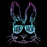 Cool Hip Hop Happy Easter Bunny Face With Sunglasses 7-Panel Snapback Hat