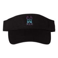 Cool Hip Hop Happy Easter Bunny Face With Sunglasses Visor