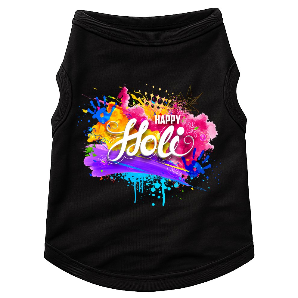 Colorful Happy Holi Celebrate South Asian Indian Hindu Festival Doggie Tank