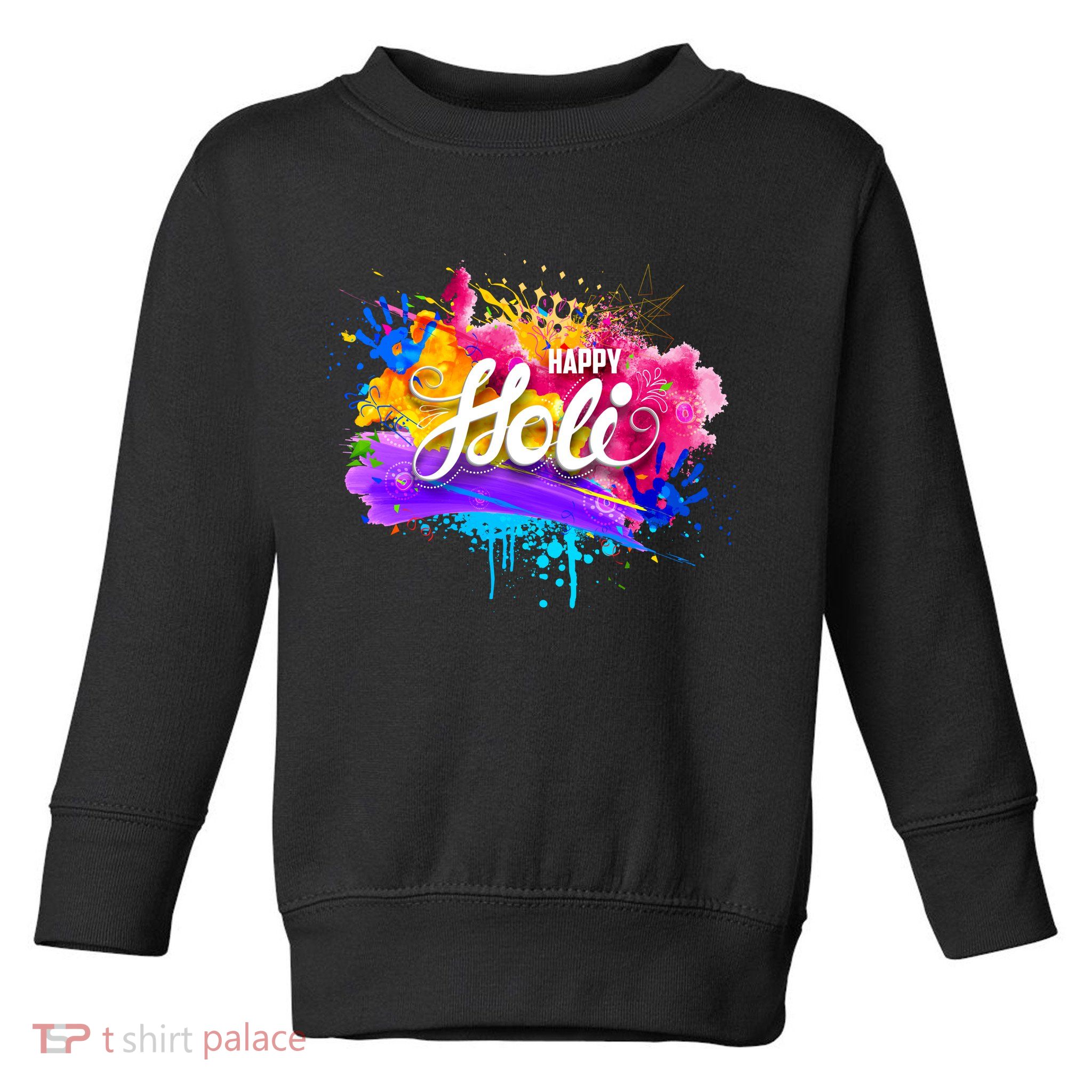 Colorful Happy Holi Celebrate South Asian Indian Hindu Festival Toddler Sweatshirt