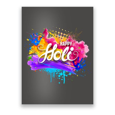 Colorful Happy Holi Celebrate South Asian Indian Hindu Festival Poster