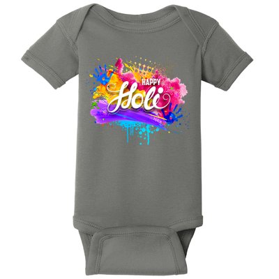 Colorful Happy Holi Celebrate South Asian Indian Hindu Festival Baby Bodysuit