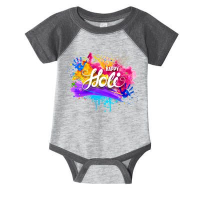 Colorful Happy Holi Celebrate South Asian Indian Hindu Festival Infant Baby Jersey Bodysuit